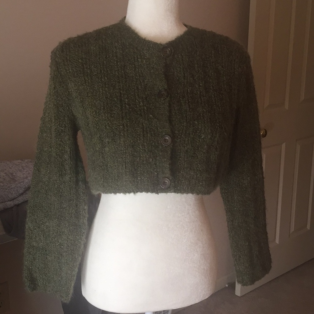 Fuzzy Crop Top Sweater